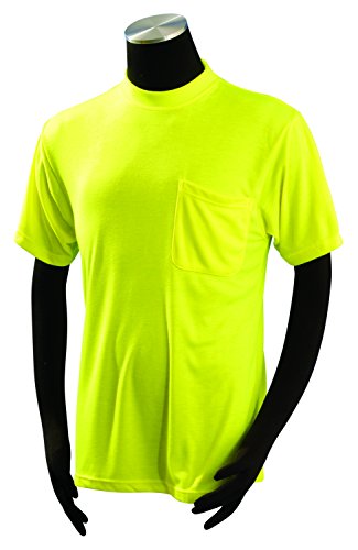 OccuNomix LUX-XLSPB-OS, тениски с дълъг ръкав, впитывающая влагата Birdseye, с джоб, Не ANSI, Малка, Оранжева (добре се вижда)