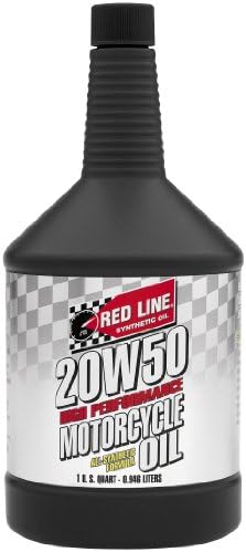 Синтетично мотоциклетное масло Red Line 42504 20W50 - литър (12 опаковки)