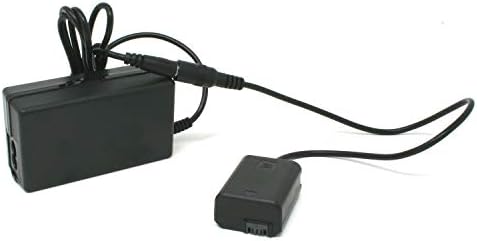 Комплект адаптери ac Wasabi Power с соединителем dc адаптер за фотоапарат Sony NP-FW50, AC-PW20 и Sony Alpha A6000, A6100, A6300, A6400,