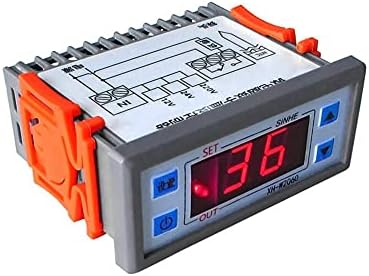 CNHKAU Вграден Цифров Регулатор на температурата 12 В 24 В 220 В Термостат за хладилно съхранение в гардероба Регулатор на температура Контрол на температурата (Размер: 12