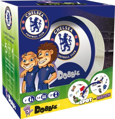 Asmodee | Dobble Chelsea | игра на Карти | на Възраст от 6+ | 2-8 играчи | Игрово време 15 минути