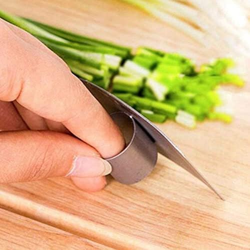 Стоманена Протектор за пръстите Cut Finger Guard Cut Кътър Инструмент За защита на Зеленчуци Finge Guard Hand Q0c6