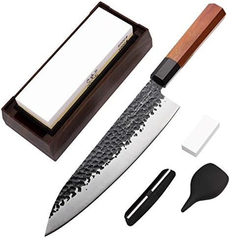 FAMCÜTE 8 Инча Професионален Японски Нож на Главния готвач И 1000/6000 2 Страна Песъчинки Професионален Воденичен Камък Кухненски Комплекти