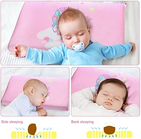 Възглавници от пяна с памет ефект seilmost за сън за деца -Охлаждаща Детска възглавница за Новородени-(13 X 18) Подвижни Детски