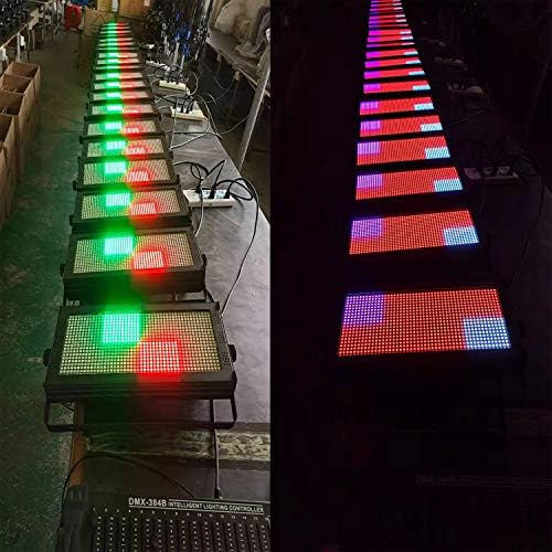 JUNMAN Стробоскоп Led 1000 W RGB 3 в 1 DJ Disco Stage Ефект Измиване на Лентата Светлина DMX512 3/9/24 Канали ефектно Осветление