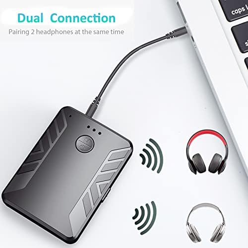 Приемник-предавател, Bluetooth Версия 5.0, Bluetooth адаптер Twivo за телевизор, Bluetooth-адаптер 3 в 1 и 3.5 мм Aux Bluetooth за кола/КОМПЮТЪР/