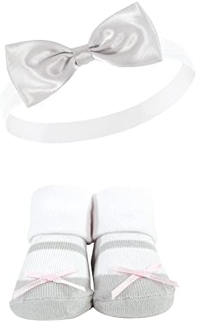 Комплект детска превръзка на главата и чорапи Hudson Baby Унисекс