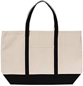 Холщовая чанта-тоут BUMBLE CRAFTS За жени - Чанта-тоут за пазаруване С джобове, дръжка, цип- Адаптивни Однотонная чанта-тоут - Плажна чанта-тоут - Прости чанти-тоут с вложки
