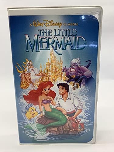 The Little Mermaid VHS Black Съвместима с забранената капак Diamond Edition