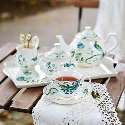 чай, Реколта Керамични чашата за Кафе, чайник, чашата за Кафе, комплект за чай консумативи за следобеден чай в кулата (Цвят: A, размер: