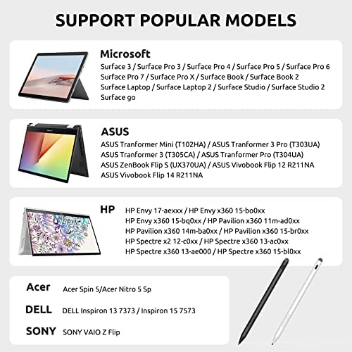 Стилус за Microsoft Surface - Официално Авторизованное цифрова писалка Niyann с нарушения в дланта на ръката си за Surface Pro 8 /X/7/6/5/4/3,