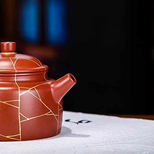 WIONC Dahongpao Проследяване Jinde Камбанка Чайник Zisha Чайник, Ръчна изработка Кунг-фу Чай и Прибори Лилави Глинени Съдове
