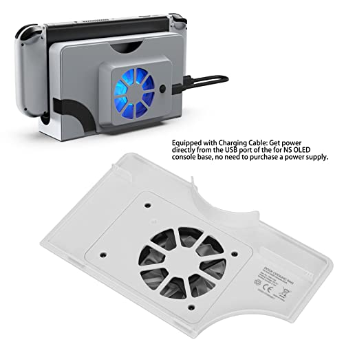 Вентилатор за Охлаждане на играта, Охладител хост С Радиация Бяло Топлината Охладител Игрален Контролер със Специално Зарядно кабел за