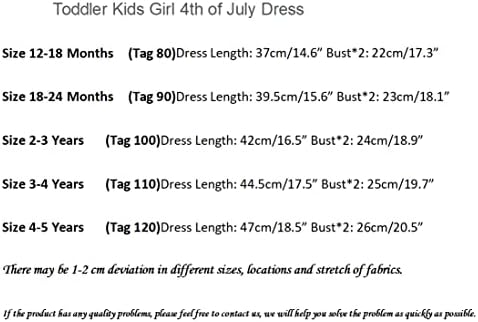 Noubeau/ Рокли за малки момичета на 4 юли, Облекло за Деня на Независимостта, Детски Дрешки с Флага на сащ, Звезди и Ивици, Патриотични Рокля, Дрехи