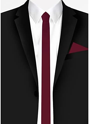 Мъжки монофонични вратовръзка Jacob Alexander Ultra Skinny 1,5 инча