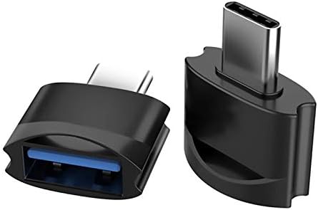 USB Адаптер C за свързване към USB конектора (2 опаковки), съвместим с Samsung Galaxy S20 FE за OTG със зарядно устройство Type-C. Използвайте с устройства разширения, като например кл