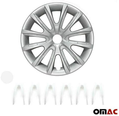 Джантите OMAC 16 инча за Toyota Tacoma Сиво-бели 4 бр. Капака Джанти - Шапки ступиц - Подмяна на външната повърхност на автомобилни гуми
