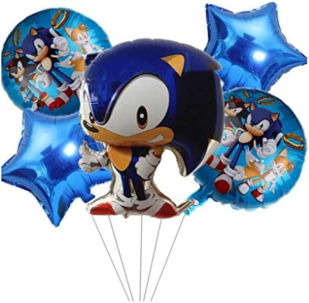5 БР. Таралеж Sonic Вечерни Аксесоари Таралеж Sonic Балони за Парти в чест на рождения Ден на Декорации за Душата на Детето