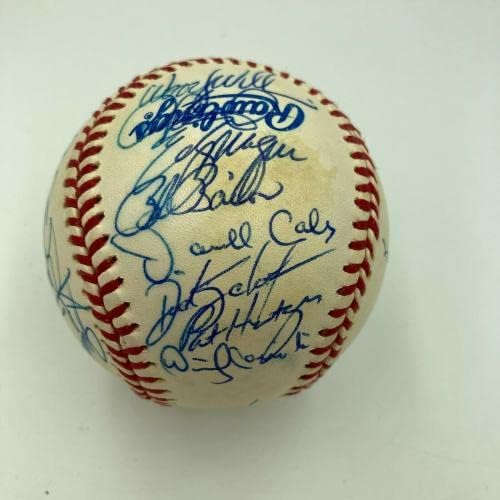 Ница 1993 Отбор на Шампионите от Световна серия Торонто Блу Джейс Подписа договор с JSA COA по бейзбол - Бейзболни топки с автографи