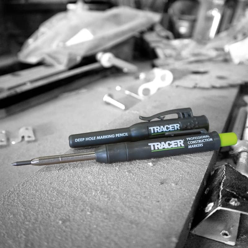 Молив за маркиране дълбоки дупки TRACER с 6-кратно Сменен грифелем и прилагаемыми към него кобурами за маркиране всичко в едно