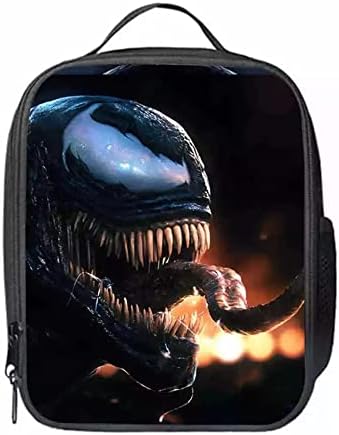 Mayooni Teen Boys Girls Venom Lunch Мъкна Box Чанта, Изолирано Множество Чанта за Обяд за Деца, Просторна Кутия за Обяд