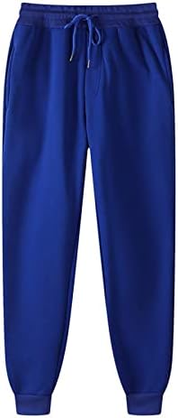 WENKOMG1 Мъжки Обикновена Спортни Панталони за активна почивка, 12 Цвята, Панталони Свободно Намаляване с Еластична гумена лента