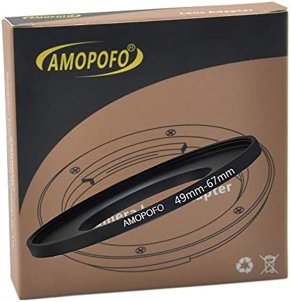 Адаптер AMOPOFO с метален стъпките пръстен от 49 мм до 52 мм на обективи на Canon, Nikon, Sony, Fuji, M4/3 филтри UV, ND, CPL