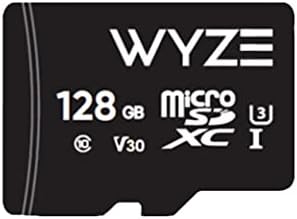 WYZE Cam v3 с цветен нощно виждане, 2 комплекта и разширяема памет 128 GB microSDXC Class 10, Black & Cam v3 с цветен нощно виждане,