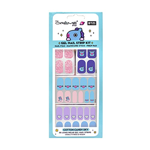 The Crème Shop | BT21: Гел Ленти за нокти MANG Cotton Candy Sky (комплект от 35 броя)