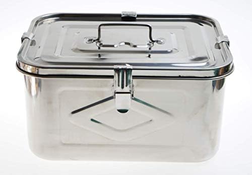 Правоъгълен контейнер за кимчи от неръждаема стомана за съхранение на хранителни продукти (3 комплекта)