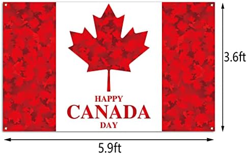 Честит Ден на Канада Фон Банер 1 юли Кленов Лист Канадския Национален Ден на Вечерни Снимка Фон монтаж на стена за Украса