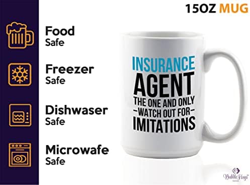 Кафеена Чаша Flairy Land Insurance Agents 15 грама Бял - Застрахователен агент, Един Продавач, Професионални Правни Услуги, на Пазара на недвижими Имоти, Работа на Служителите