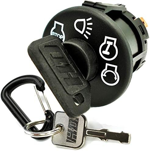 HD Ключа на Стартера на Ключа за запалване Заменя John Deere D100 D105 D110 D120 D125 D130 D140 D150 D155 D160 D170 Включва 1 чадър и 1 стоманена ключ и безплатен карабинер
