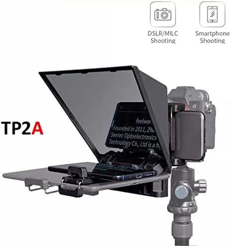 IULJH TP2 TP2A Преносим 8-инчов телесуфлер поддържа 8-инчов огледално-рефлексен снимате със смартфон/таблет с дистанционно управление (Цвят: