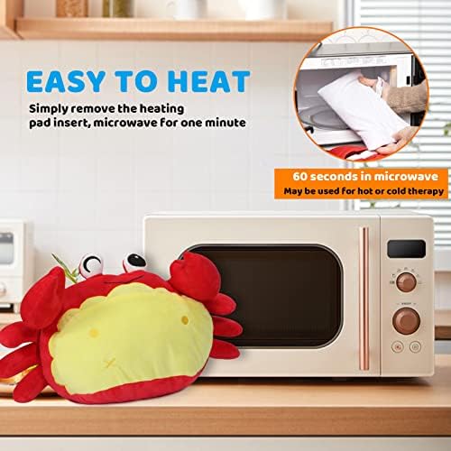 Топло и възглавница за микровълнова печка Haydyson-Топло сладко плюшевое животно-Свалящ Дългогодишна топло с аромат на ленено семе