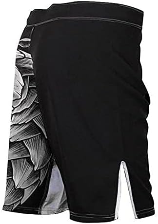 Мъжки къси панталони Raven Fightwear Power вид мравояд BJJ MMA Бял цвят