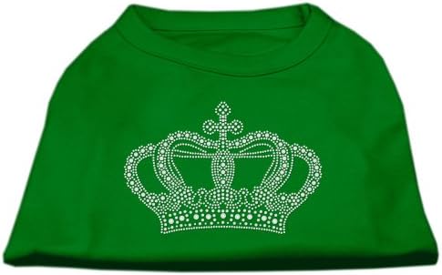 Риза Mirage Pet Products С Кристали във формата на Короната, Малка, Изумрудено-зелен