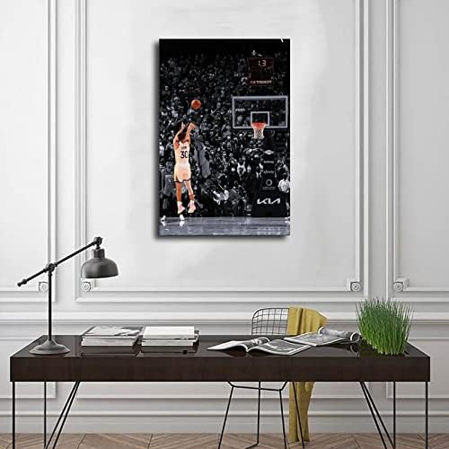 KAMUFF Плакат Баскетболист За Стени, Платно, Баскетболно Стенни Художествена Печат, Плакати С Подпис Цитати За Момчета, Спалня, Без