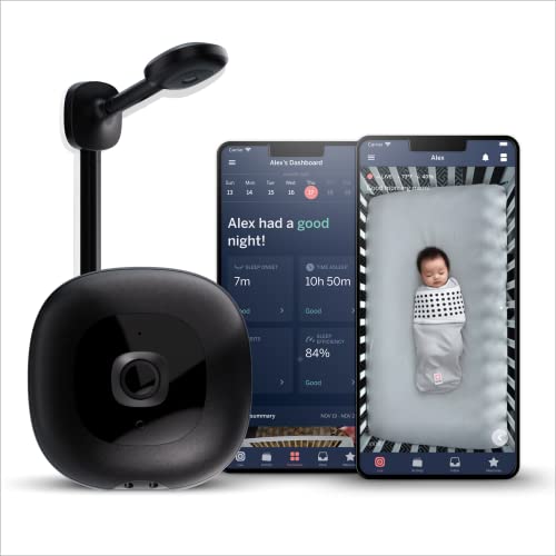 Умен следи бебето Nanit Pro с монтиране на стена - Защитена камера Wi-Fi с резолюция от 1080p, за проследяване на съня и дишането, без