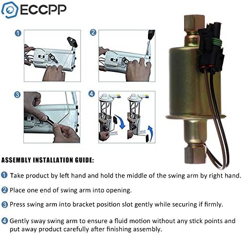 Електрическа помпа, ECCPP Високопроизводителния Замяна за GMC C/K 1500 2500 3500 4,3 л/5,0 л/5,7 Л/6,5 л