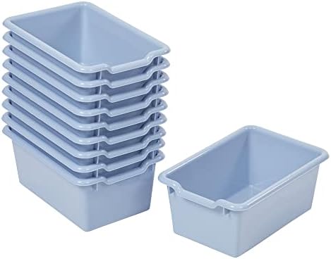 Размерът / видът на предните Кутии за съхранение ECR4Kids Scoop, Многофункционална Организация, Светло синьо, 10 бр.