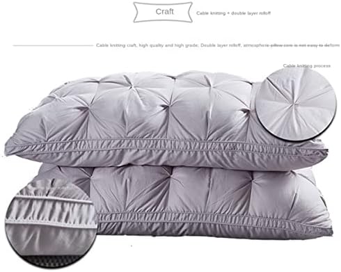 Възглавница от памук, полиестерни влакна, мека и удобна възглавница за сън възглавница за врата, въздушна възглавница за хотела, възглавница за врата (Цвят: B размер