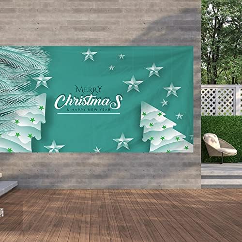 Коледен Гоблен, за гаражни врати на открито, плат за украса на празнични партита, Фонова Материя, Подходяща Подвесная Плат, Многоразмерный Плакат с хоризонта на съб