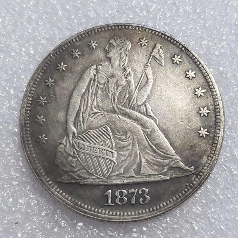 4 Години Американски Орел Държи Знаме 1870CC, 1871CC, 1872CC, 1873CC Сребърни Възпоменателни монети, Деноминирани