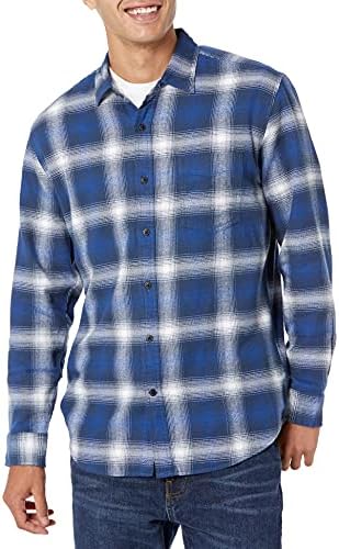 Мъжки фланелевая риза Essentials с дълъг ръкав (на разположение в магазините Big & Tall)