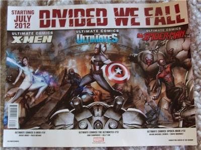 Разделени падаме / X-Treme X-Men D/S 10 X13 Оригинален Промо Постер на SDCC 2012