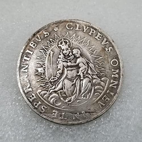 Старинни Занаяти 1626 Месинг Посеребренный Стар Сребърен Долар Сребърни Кръгли Чуждестранни Монети Антични Колекция