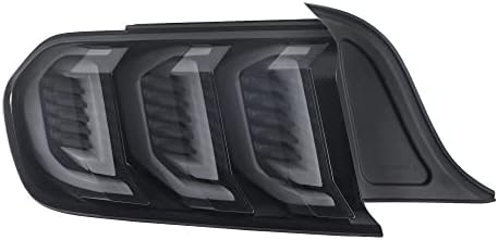 НАЙ-ПОЛОЖИТЕЛНАТА LED Задни светлини в събирането Задна светлина Черен Корпус Дымчатая леща е Съвместим с Ford Mustang 2015-2021 години на освобождаването (комплект от 2-те)