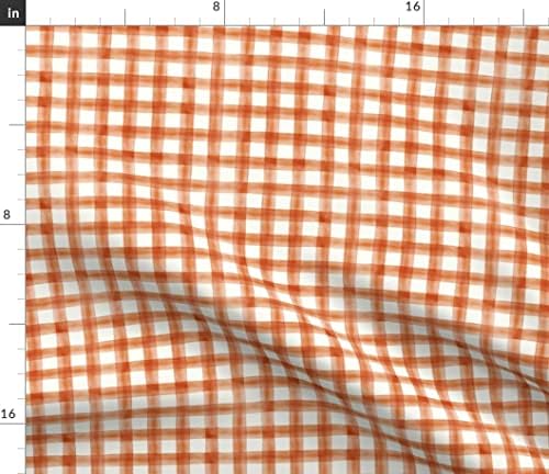 Дали spoonflower тъкан - малки тикви, акварел каре есен Деня на Благодарността оранжево, отпечатан на листче подпис памучна тъкан дебел тримесечие - шевни бод дрехи заная