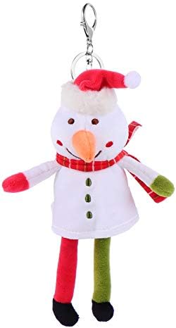 VALICLUD Стилен Плюшено Коледен Снежен човек Кукла Ключодържател Занаят Ключодържател Чанта Украшение